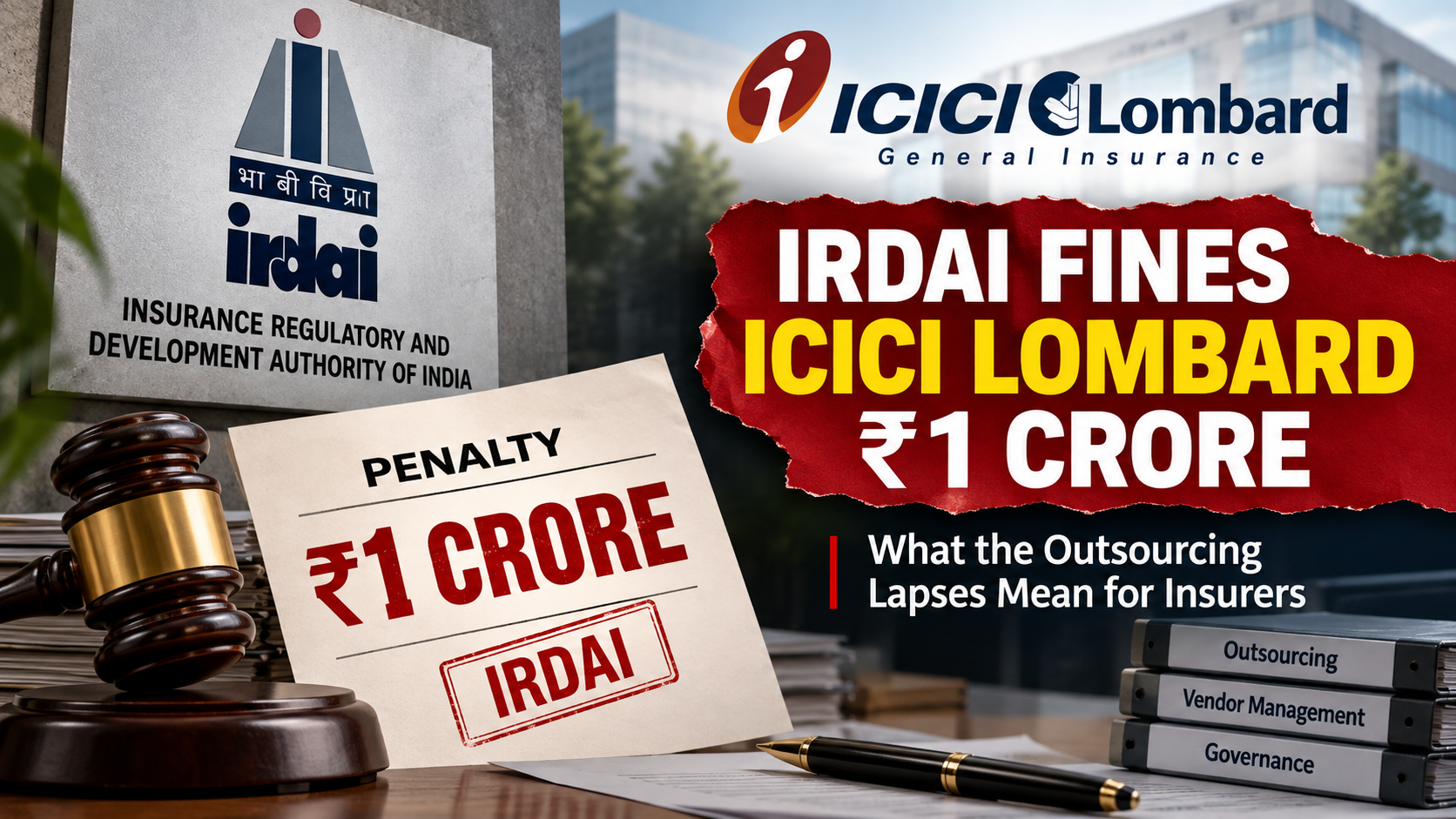 IRDAI Fines ICICI Lombard ?1 Crore: What the Outsourcing Lapses Mean for Insurers